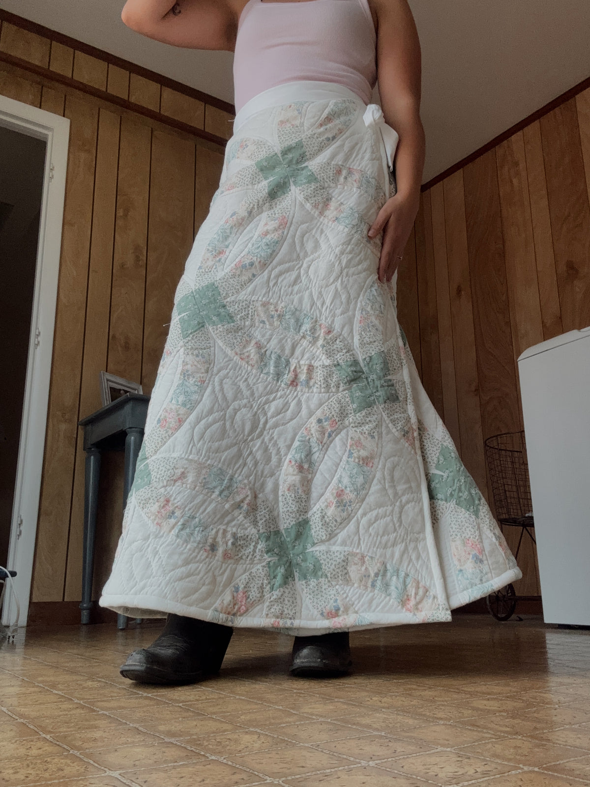 Double Wedding Ring Quilt Wrap Skirt