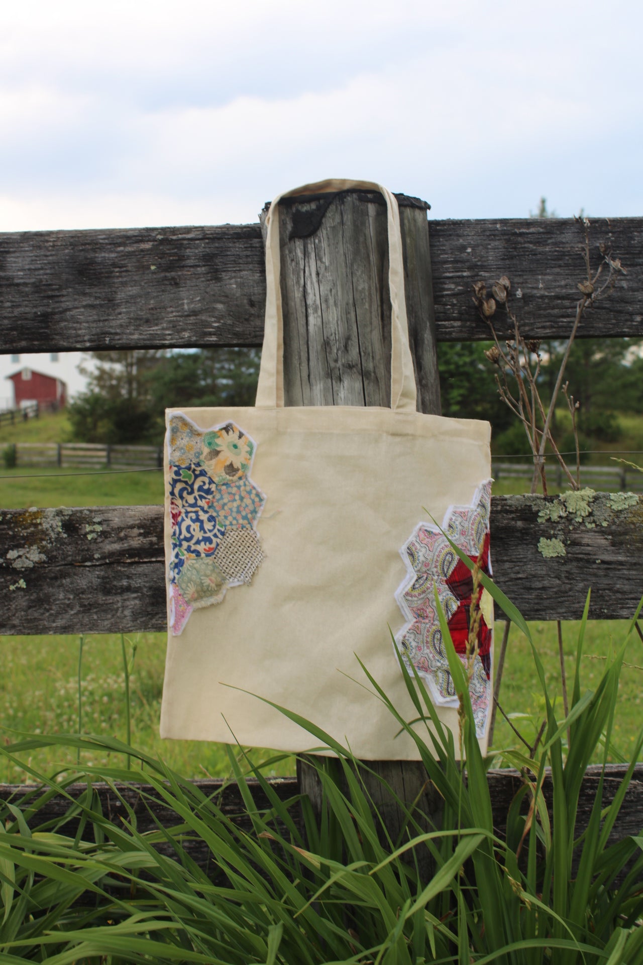 Grandmother's Garden Canvas Tote