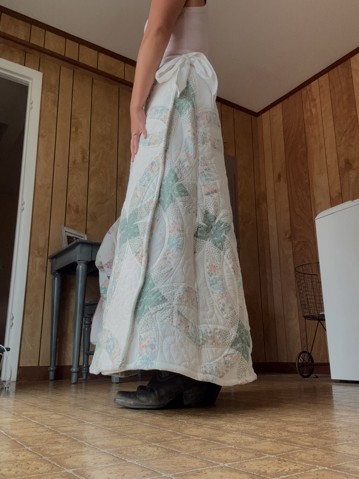 Double Wedding Ring Quilt Wrap Skirt
