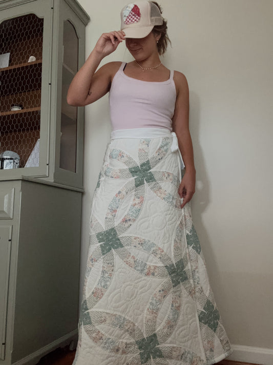 Double Wedding Ring Quilt Wrap Skirt
