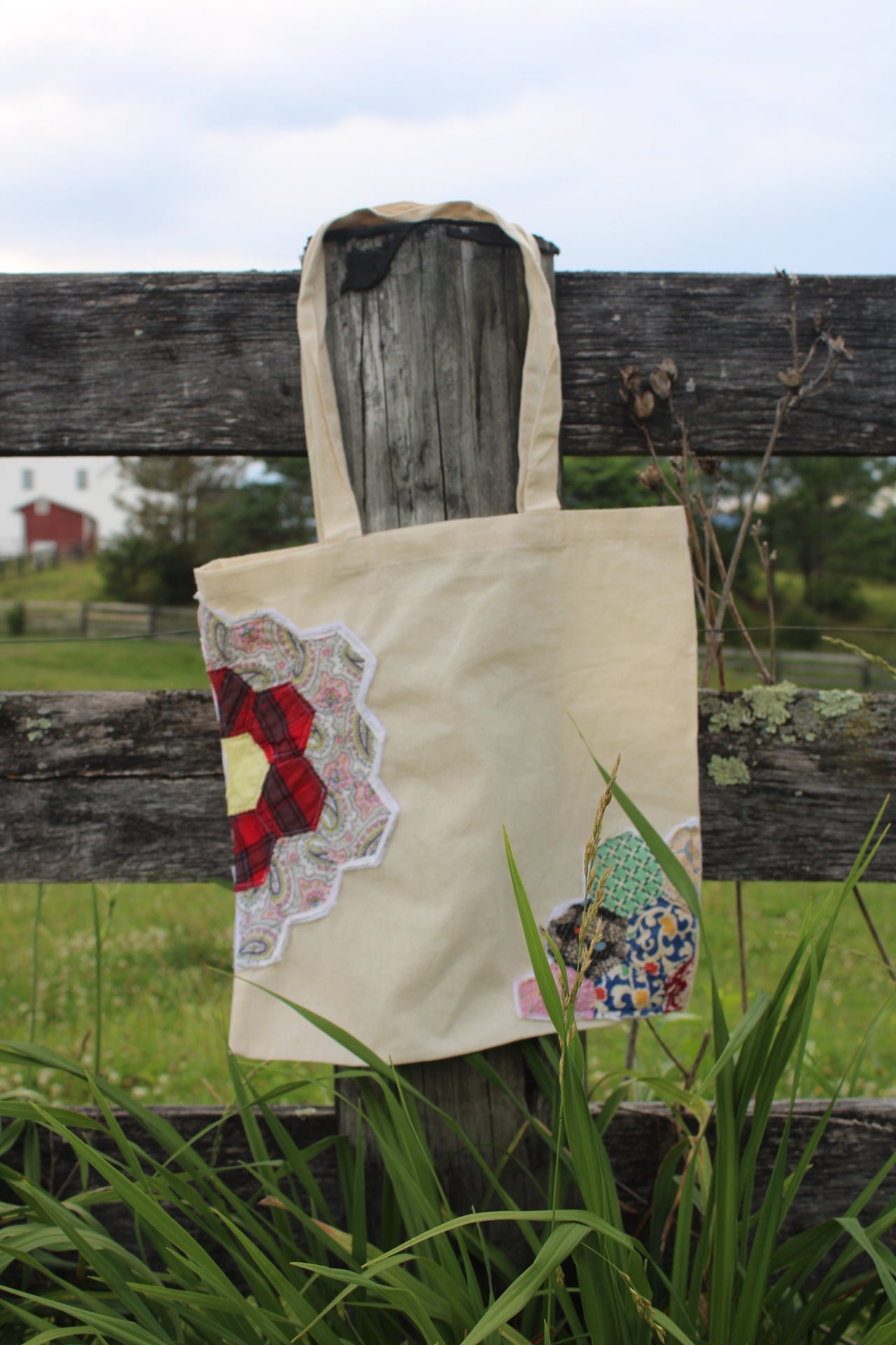 Grandmother's Garden Canvas Tote