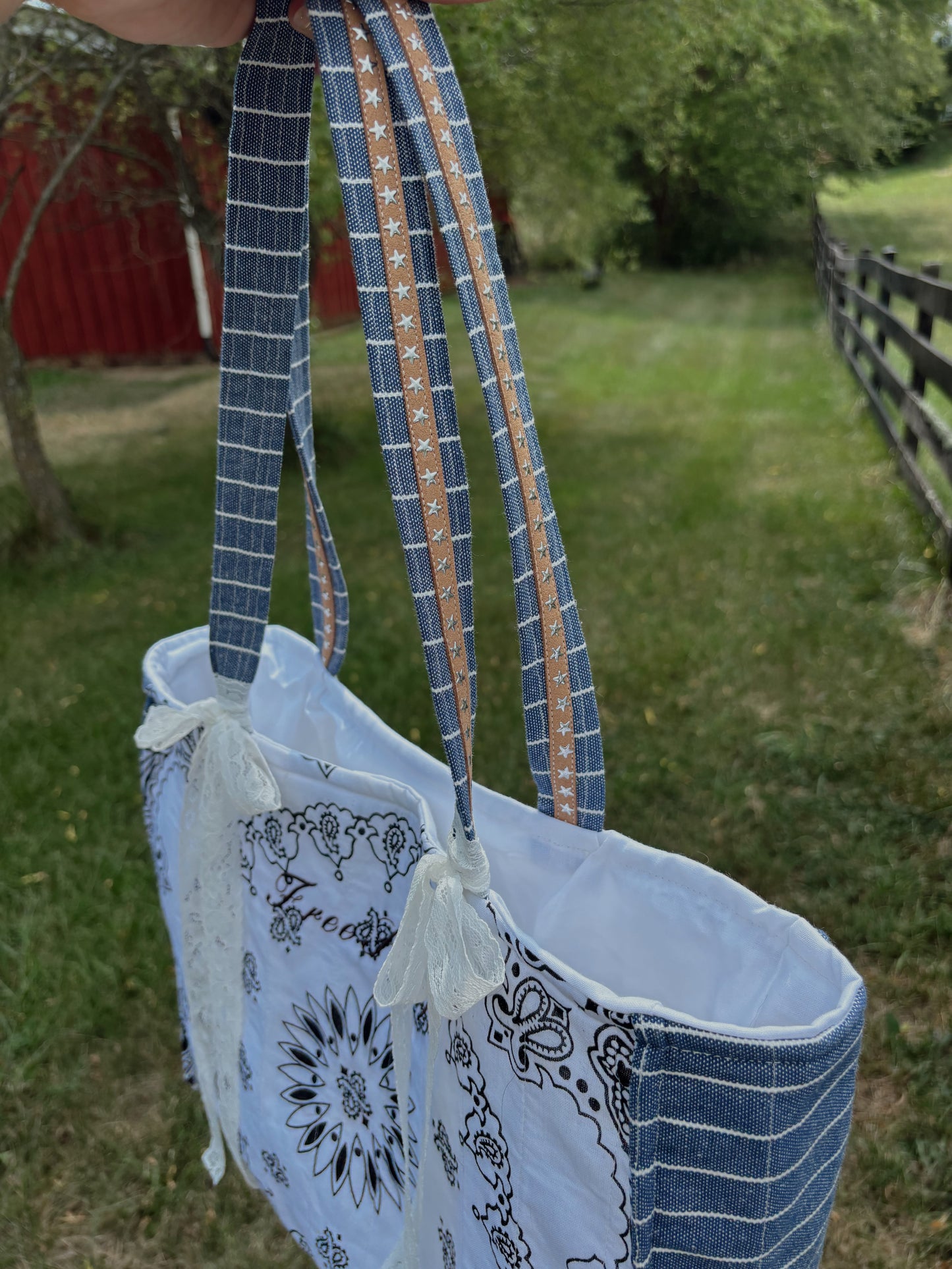 Free Spirit Boxy Bandana Tote