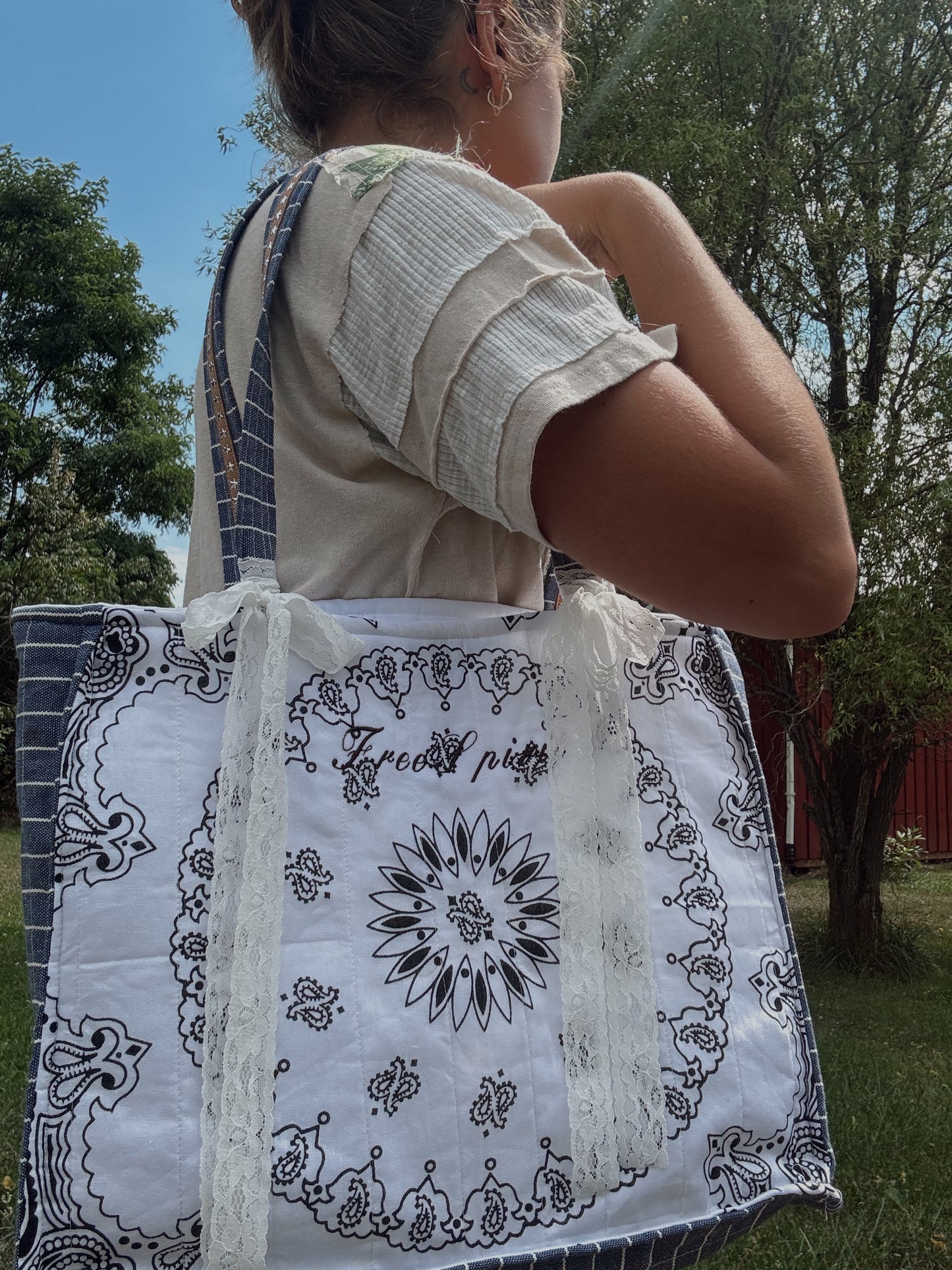 Free Spirit Boxy Bandana Tote